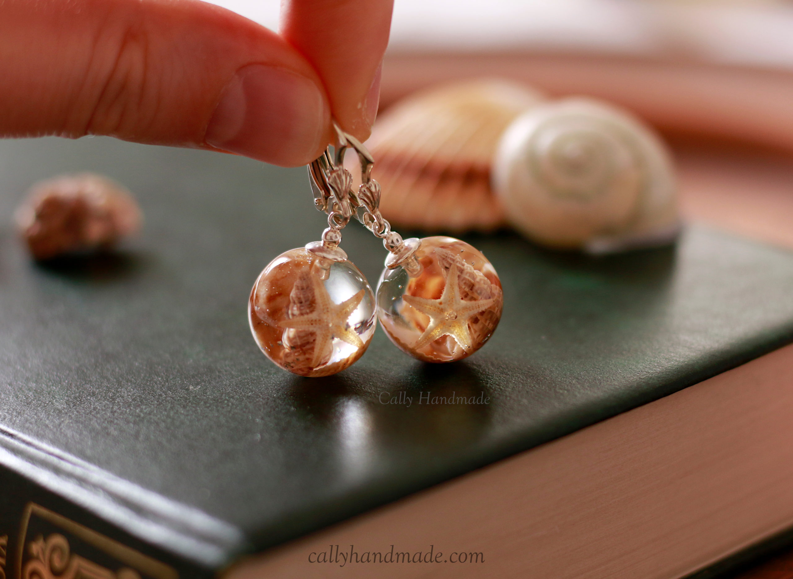 BO coquillages 01 boucles d'oreilles coquillages callyhandmade